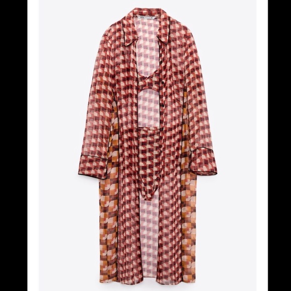 Semi sheer tunic with bralette & panties 3 piece set - Picture 2 of 12